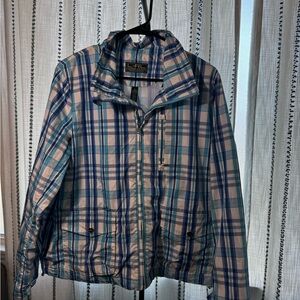 Ralph Lauren Blue and White Plaid Jacket